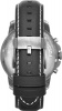 Fossil Grant Chronograph Leather Watch-Black FS4921